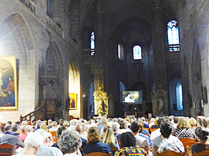 Natacha Triadou et Michel Jézo Standing ovation Cathédrale de Vannes