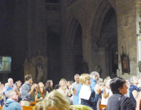 Natacha Triadou et Michel Jézo Standing ovation Cathédrale de Vannes