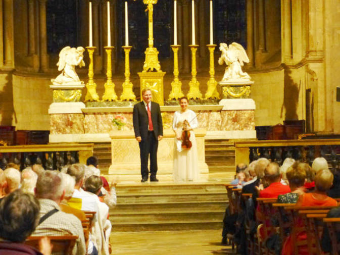 Natacha Triadou et Eric Lebrun, concert violon et orgue à la Cathédrale de Besançon