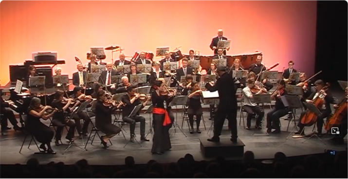 Natacha Triadou et Philippe Launay avec l'Orchestre Symphonique Palais des Congrès du Mans