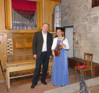 Natacha Triadou et Eric Lebrun, concert violon et orgue