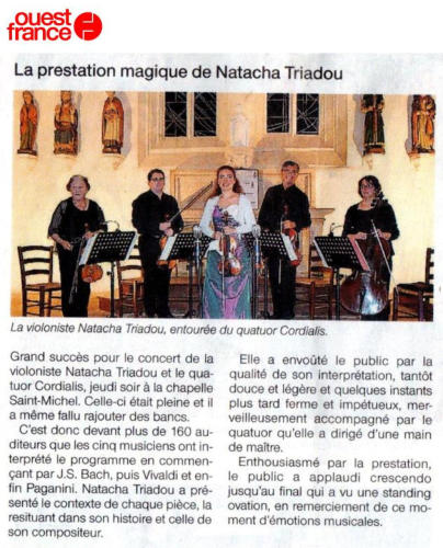 la prestation magique de natacha triadou ouest france 