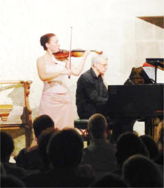 une belle fin d'ete - la depeche du midi - concert theophanies violon piano natacha triadou christophe larrieu