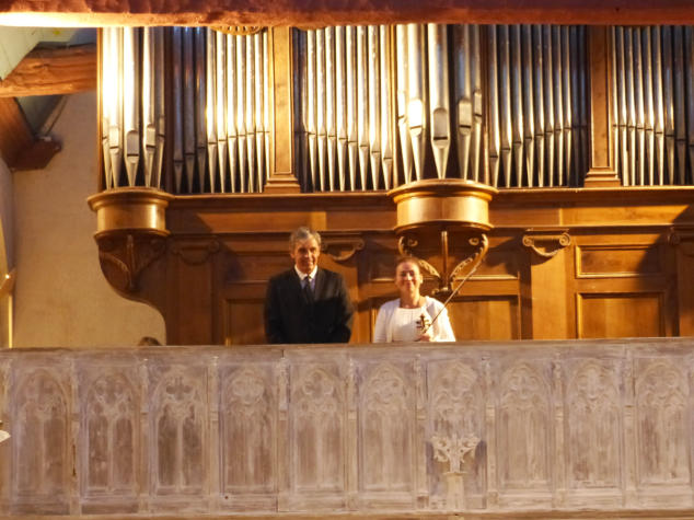 Concert de la violoniste Natacha Triadou et de l'organiste Michel Jézo en Bretagne